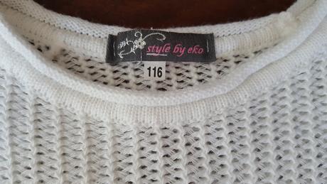 Dievčenský pletetený sveter style by eko, 116