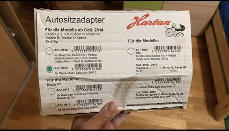 Adaptér na kočík, hartan,joolz geo3,hartan racer gts