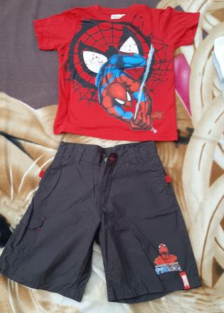 Tričko a nohavice - suprava spiderman, 128