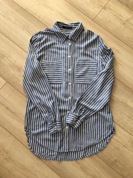 Bielomodrá pásikavé košeľa, reserved,34