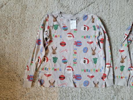 Vianocne pyžamá h&m dvojicky, h&m,122