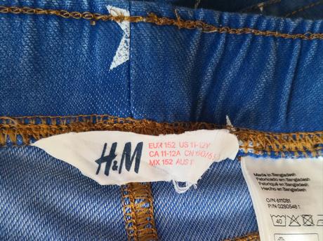 Hviezdickove sortky/ kratasy, h&m,152
