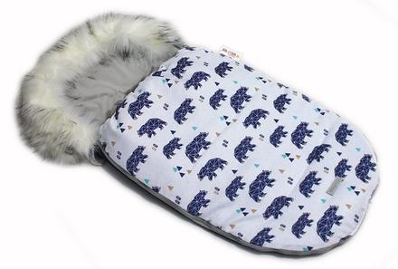 Fusak, spacáček 105x55  winter lux - medved, 