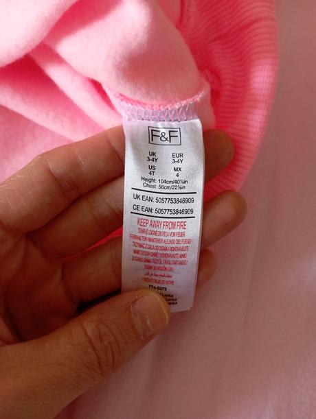 Mikina neonovoružová 104, f&f,104