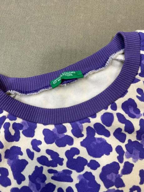 Fialová mikina benetton, benetton,140