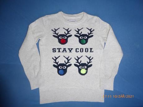 Zimný sobíkovský sveter,elegantný,v.134, h&m,134