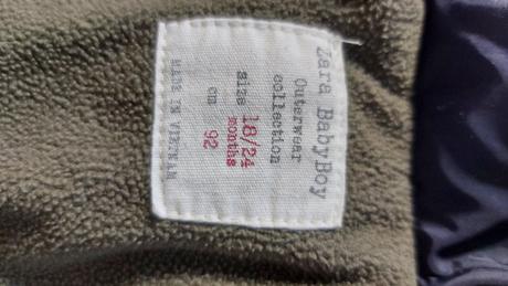 Zara zimna bunda, velk. 92, olivovo zelena, zara,92