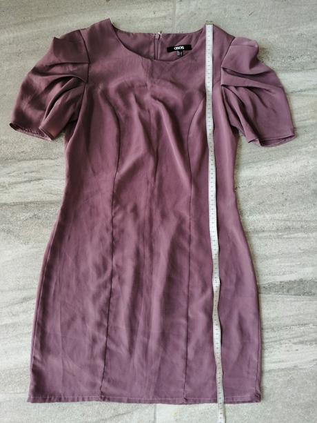 Sivoružové jemnučké šaty asos, v38, 38