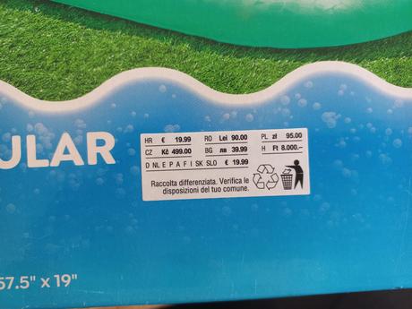 Novy nafukovaci bazen, 2.0x1.46m, 