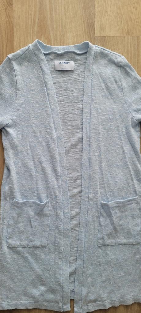 Bledomodry predlzeny cardigan, old navy,140
