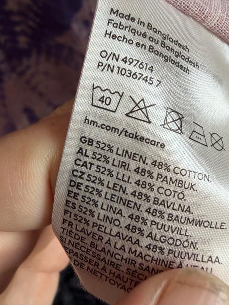 Hm lanova kosela batikovana l boho etno hippie sty, h&m,l