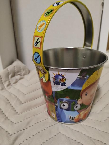 Kovové vedierko bob the builder, 