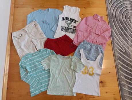 Balík detských vecí veľ. 128, 134, 140, 122–134