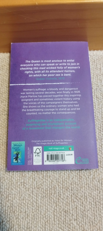 Suffragettes - edited by joyce marlow, 