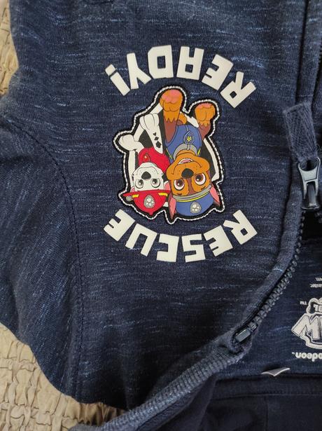 Predám chlap. teplákovú súpravu paw patrol veľ.104, nickelodeon,104