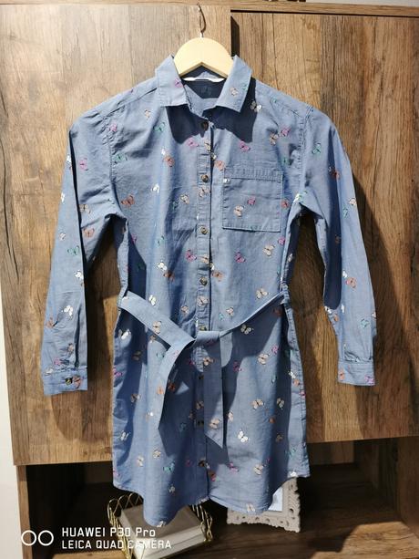 Dievčenská predĺžená košeľa, h&m,140