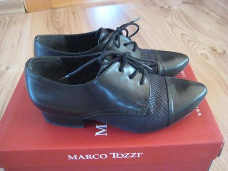 Topánky na šnurovanie, marco tozzi,36