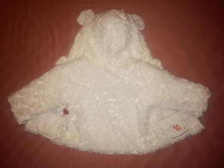 Teplucka chlpata bundicka s kapucou, baby,68