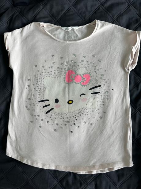 Tričko hello kitty v. 122/128, h&m,122
