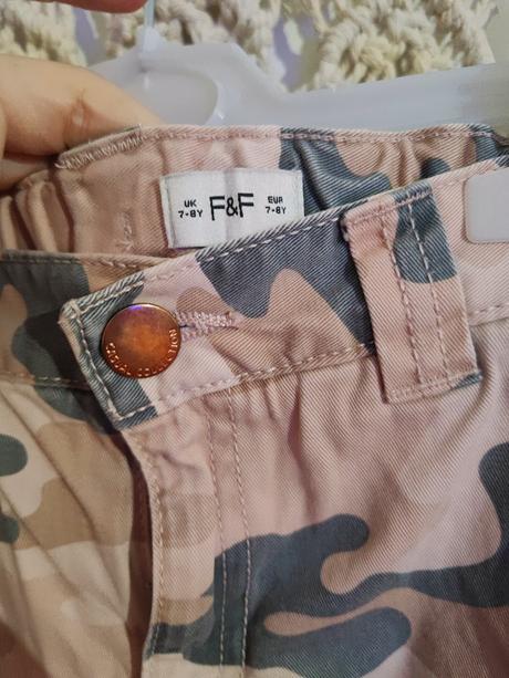 Dievčenské cargo nohavice, f&f,128