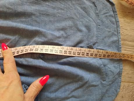 Tenká riflová bluzka 134- 140, h&m,140