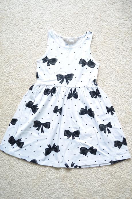 Šaty s mašličkami, h&m,98