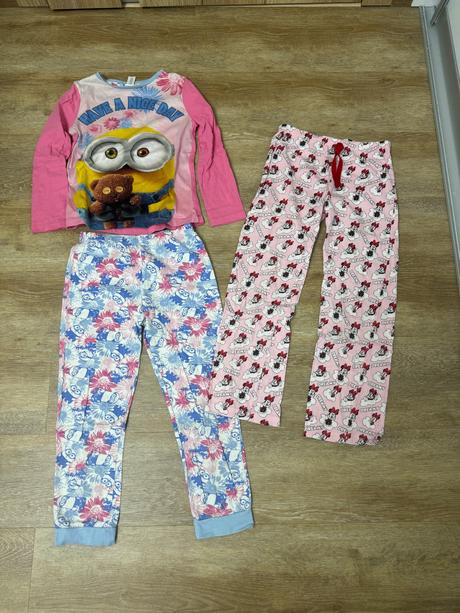 Pyžamo mimoni a pyžamové nohavice minnie, disney,122