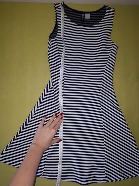Šaty pasikave, h&m,32