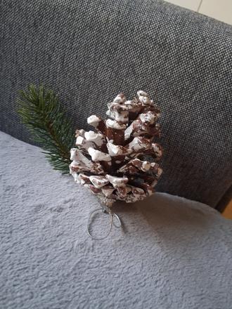 Vianoce dekorácia šiška svietnik stromček srdce,