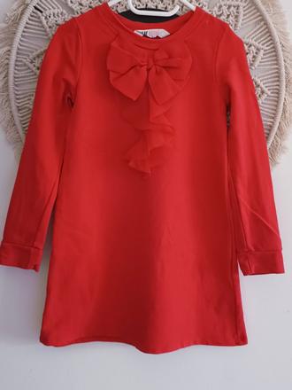 Dievčenské červené šatky, h&m,110