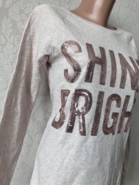 Dievčenská mikina s flitrami h&m (158-164), h&m,158