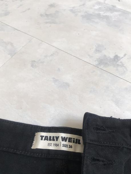 Ostranbané riflové kraťasy s vyšším pásom, tally weijl,s