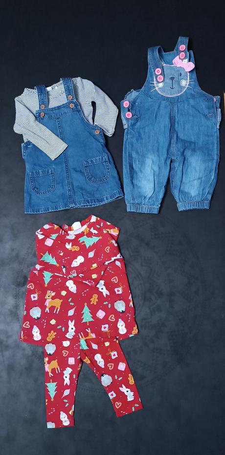 80 ks balík oblečenia pre dievčatko, 68–80