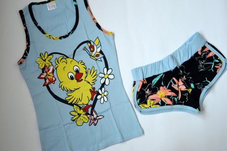 Pyžamo krátke sova, mačička, kačiatko, l / m / s / xs