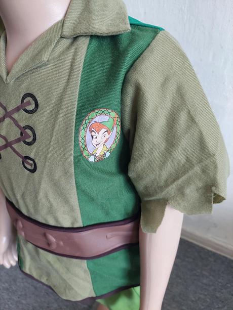 Peter pan dvojdielny kostým rubies veľ.110-116,