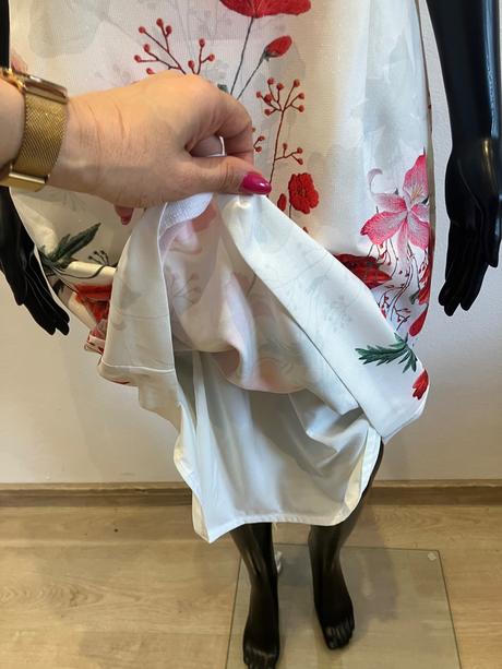 Dámske elegantné šaty kvetované (xxxl), xxxl