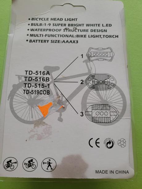 Svetlo na bicykel, 