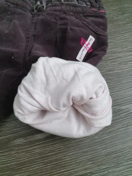 Zateplené menšestrové nohavice, baby club,68