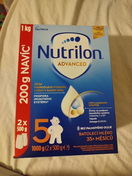 Nutrilon 5 advanced duo balenie 1 kg, 