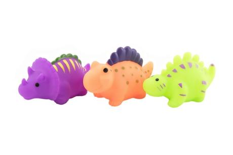 Pískacie hračky do vane dinosaury 6 ks, 