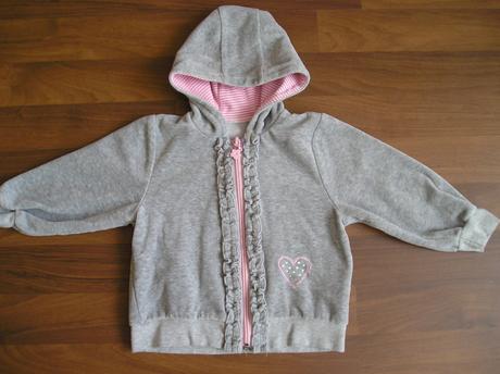 Šedá velúrová mikina, herma,80