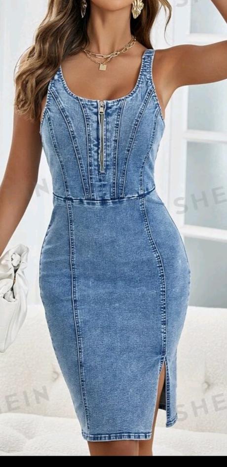 Nové riflové šaty, s