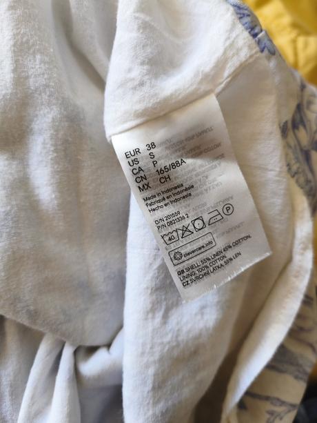 Ľanové šaty 36/38, h&m,38
