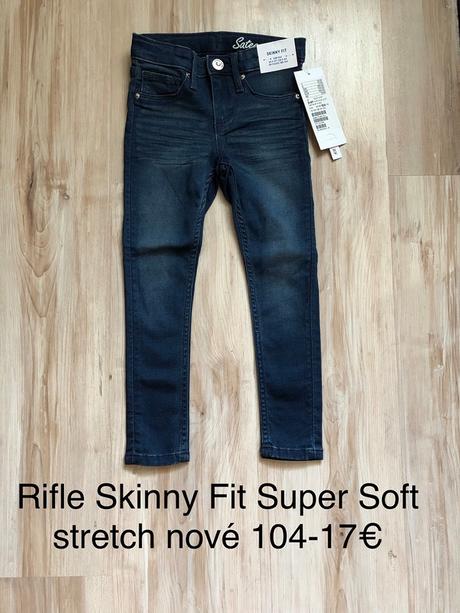 Nové rifle skinny fit super soft h&m 104, h&m,104