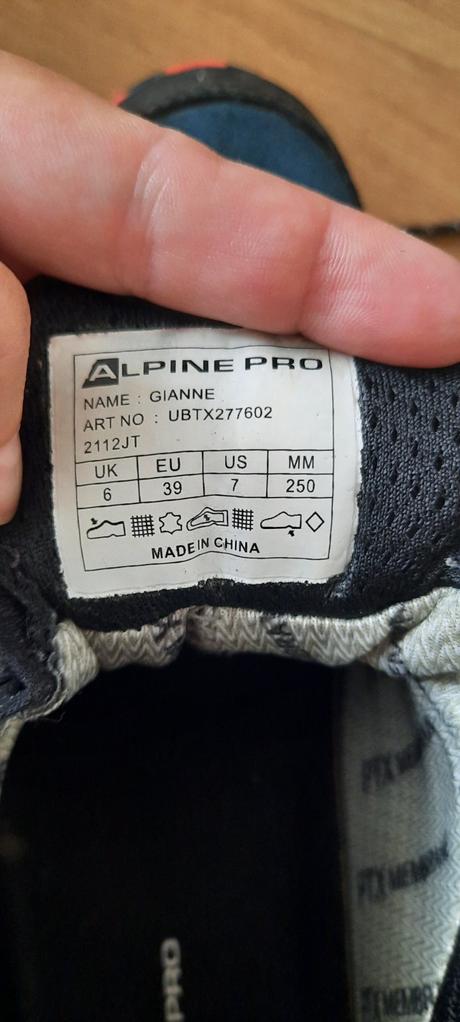 Alpinepro, turistické,cena s poštovným, alpine pro,39