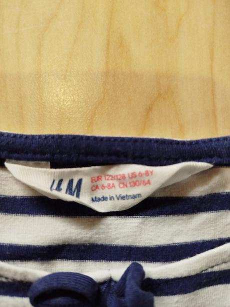 Námornícke šaty, h&m,122