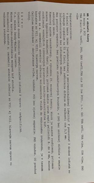 Je potrebná liečba na základe mojich výsledkov z MR vyšetrenia?