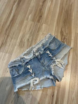 Dámske riflové kraťasy s/m, s