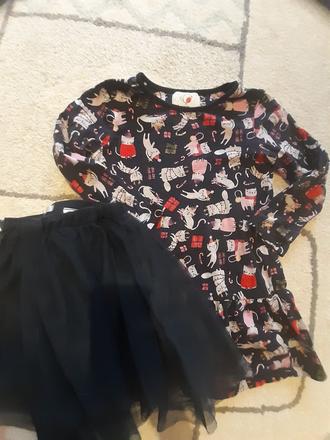 Vianocne tricko a elastakova sukna, george,110