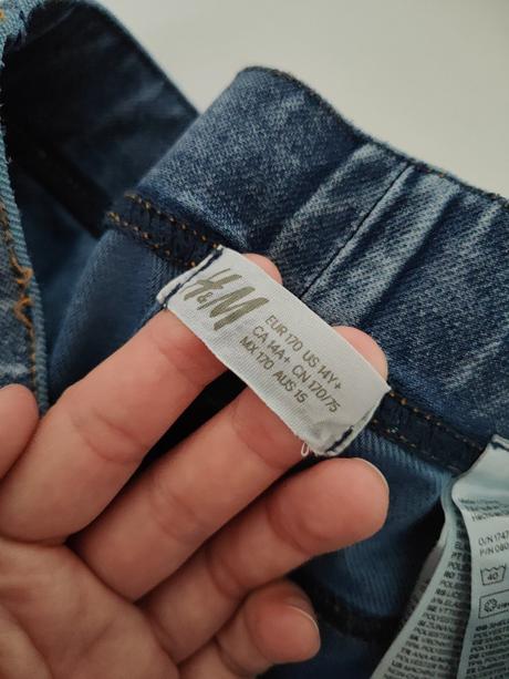 Elastické riflové šortky, h&m,170